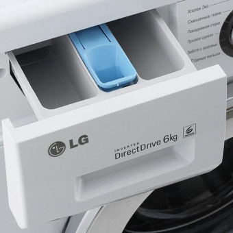 Стиральная машина LG Mega 2 Refresh F1096ND3 класс: A загр.фронтальная макс.:6кг белый от магазина РЭССИ