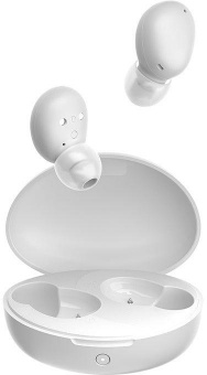 Гарнитура вкладыши QCY T16 белый беспроводные bluetooth в ушной раковине от магазина РЭССИ
