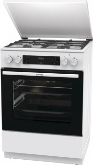 Плита Комбинированная Gorenje GKS6C71WF белый (металлическая крышка) реш.чугун от магазина РЭССИ
