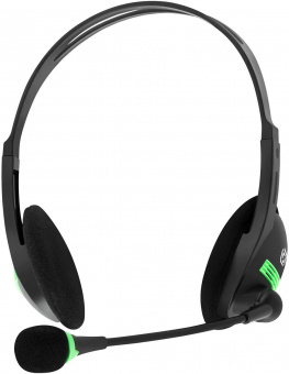 Наушники с микрофоном Оклик HS-M100 черный 1.8м накладные оголовье (1532004) от магазина РЭССИ