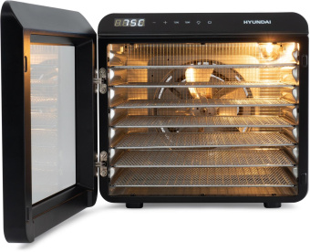 Сушка для фруктов и овощей Hyundai HYFD-8801 14под. 600Вт серебристый от магазина РЭССИ