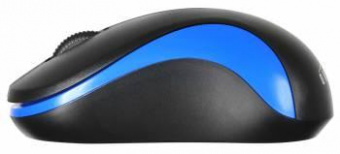 Мышь Оклик 605SW черный/синий оптическая (1200dpi) беспроводная USB для ноутбука (3but) от магазина РЭССИ