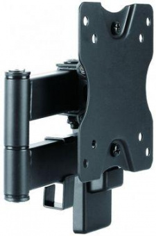 Кронштейн для телевизора Ultramounts UM861 черный 13"-27" макс.20кг настенный поворотно-выдвижной и наклонный от магазина РЭССИ