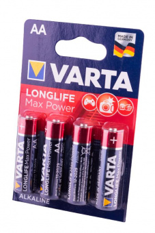 Батарея Varta LongLife Max Power LR6 Alkaline AA (4шт) блистер от магазина РЭССИ