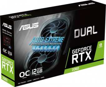 Видеокарта Asus PCI-E DUAL-RTX2060-O12G-EVO NVIDIA GeForce RTX 2060 12288Mb 192 GDDR6 1680/14000 DVIx1 HDMIx2 DPx1 HDCP Ret от магазина РЭССИ