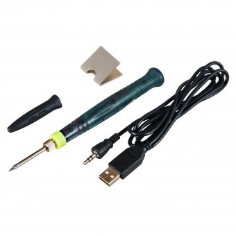 Паяльник  12-0180 Мини (питание через USB ) 5V/8 Вт + припой от магазина РЭССИ