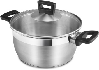 Кастрюля Polaris Rialto 24C 5.4л. d=24см (с крышкой) стальной (015153) от магазина РЭССИ