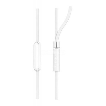 Гарнитура внутриканальные Philips TAE1105WT/00 1.2м белый проводные в ушной раковине от магазина РЭССИ