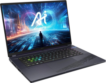 Ноутбук Gigabyte Aorus 16X Core i7 13650HX 32Gb SSD1Tb NVIDIA GeForce RTX4070 8Gb 16" IPS QHD+ (2560x1600) Free DOS grey WiFi BT Cam (9SG-43KZC64SD) от магазина РЭССИ