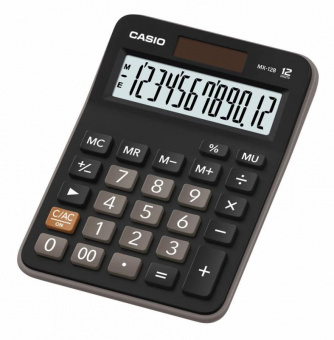 Калькулятор настольный Casio MX-12B черный/коричневый 12-разр. от магазина РЭССИ