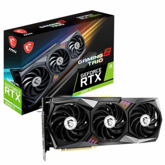 Видеокарта MSI PCI-E 4.0 RTX 3060 Ti GAMING Z TRIO 8G LHR NVIDIA GeForce RTX 3060Ti 8192Mb 256 GDDR6 1845/14000 HDMIx1 DPx3 HDCP Ret от магазина РЭССИ
