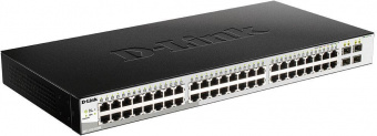 Коммутатор D-Link DGS-1210-52MP/ME/B 48G 4SFP 48PoE 370W управляемый от магазина РЭССИ