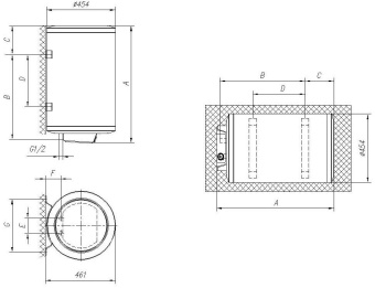 Водонагреватель Gorenje GBFU80SMB6 2кВт 76.1л электрический настенный/белый от магазина РЭССИ