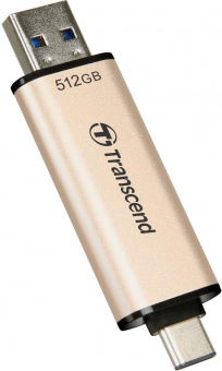 Флеш Диск Transcend 512Gb Jetflash 930С TS512GJF930C USB3.0 золотистый/черный от магазина РЭССИ