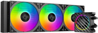 Система водяного охлаждения ID-Cooling Dashflow 360 XT Pro ARGB Soc-AM5/AM4/1200/1700/1851 черный 4-pin 16-34dB Al+Cu 350W Ret от магазина РЭССИ