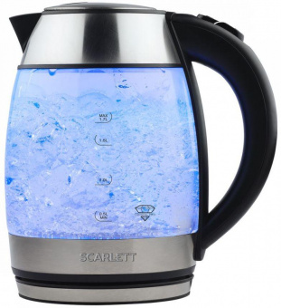 Чайник электрический Scarlett SC-EK27G94 1.7л. 2200Вт нержавеющая сталь (корпус: стекло) от магазина РЭССИ