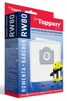 Пылесборники Topperr RW80 1425 сверхпрочные нетканые (2пылесбор.) от магазина РЭССИ