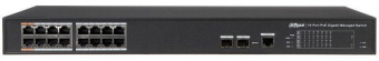 Коммутатор Dahua DH-PFS4218-16GT-240 16G 2SFP 14PoE+ 240W управляемый от магазина РЭССИ