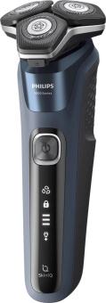Бритва роторная Philips S5885/10 реж.эл.:3 питан.:аккум. темно-синий от магазина РЭССИ