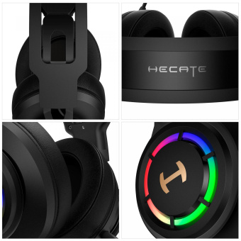 Наушники с микрофоном Edifier G35 черный 2.5м мониторные USB оголовье от магазина РЭССИ