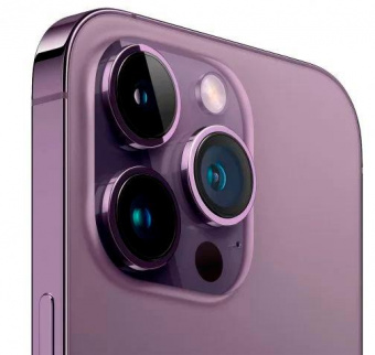 Смартфон Apple A2889 iPhone 14 Pro 128Gb 6Gb темно-фиолетовый моноблок 3G 4G 1Sim 6.1" 1179x2556 iOS 16 48Mpix 802.11 a/b/g/n/ac/ax NFC GPS GSM900/1800 GSM1900 TouchSc Protect от магазина РЭССИ