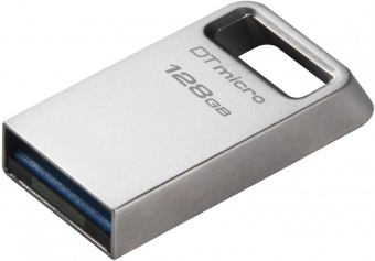 Флеш Диск Kingston 128Gb DataTraveler Micro DTMC3G2/128GB USB3.0 серебристый от магазина РЭССИ