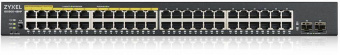 Коммутатор Zyxel GS1900-48HP v2 GS190048HPV2-EU0101F 48G 2SFP 24PoE+ 170W управляемый от магазина РЭССИ