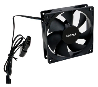Вентилятор Digma DFAN-90 90x90x25mm 3-pin 4-pin (Molex)23dB 82gr Ret от магазина РЭССИ