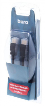 Кабель аудио-видео Buro HDM 1.4 HDMI (m)/HDMI (m) 1.8м. Позолоченные контакты черный (BHP RET HDMI18) от магазина РЭССИ