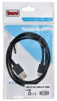 Кабель Buro BHP MICROUSB 0.8 USB (m)-micro USB (m) 0.8м черный от магазина РЭССИ
