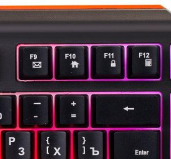 Клавиатура Оклик 710G BLACK DEATH черный/серый USB Multimedia for gamer LED от магазина РЭССИ
