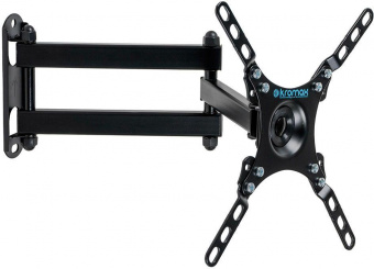 Кронштейн для телевизора Kromax DIX-13 черный 15"-42" макс.20кг настенный поворотно-выдвижной и наклонный от магазина РЭССИ