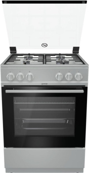 Плита Газовая Gorenje GI6121XH нержавеющая сталь (стеклянная крышка) реш.сталь от магазина РЭССИ