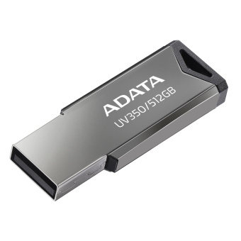 Флеш Диск A-Data 512GB UV350 AUV350-512G-RBK USB3.0 серебристый от магазина РЭССИ