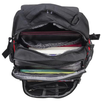 Универсальный рюкзак GERMANIUM S-06 уплотненная спинка облегченный черный 46х32х15 см 226953 от магазина РЭССИ