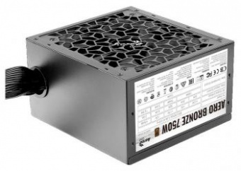 Блок питания Aerocool ATX 750W AERO BRONZE 80+ bronze 24+2x(4+4) pin APFC 120mm fan 6xSATA RTL от магазина РЭССИ