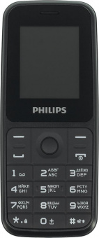 Мобильный телефон Philips E125 Xenium 32Mb черный моноблок 2Sim 1.77" 128x160 0.1Mpix GSM900/1800 GSM1900 MP3 FM microSD max16Gb от магазина РЭССИ