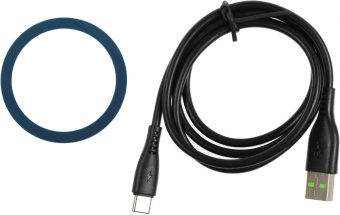 Держатель Wiiix CW-74-B магнитный беспров.з/у. черный/серый для смартфонов от магазина РЭССИ