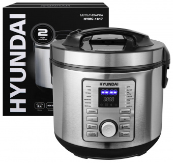 Мультиварка Hyundai HYMC-1617 5л 900Вт серебристый/черный от магазина РЭССИ