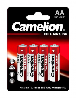 Батарея Camelion Plus Alkaline LR6-BP4 AA 2700mAh (4шт) блистер от магазина РЭССИ