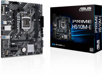Материнская плата Asus PRIME H510M-E Soc-1200 Intel H510 2xDDR4 mATX AC`97 8ch(7.1) GbLAN+VGA+HDMI+DP от магазина РЭССИ