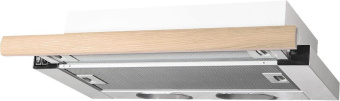 Вытяжка встраиваемая Elikor Интегра 50П-400-В2Л белый/дуб неокрашенный управление: кнопочное (1 мотор) от магазина РЭССИ