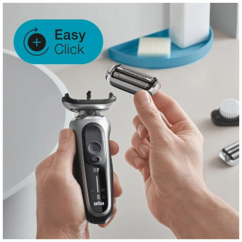 Бритва сетчатая Braun Series 7 71-S4200cs реж.эл.:3 питан.:аккум. черный/серебристый от магазина РЭССИ