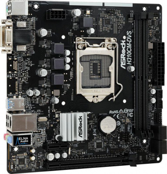 Материнская плата Asrock H310CM-DVS Soc-1151v2 Intel H310C 2xDDR4 mATX AC`97 8ch(7.1) GbLAN+VGA+DVI от магазина РЭССИ