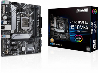 Материнская плата Asus PRIME H510M-A Soc-1200 Intel H510 2xDDR4 mATX AC`97 8ch(7.1) GbLAN+VGA+HDMI+DP от магазина РЭССИ