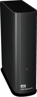 Жесткий диск WD USB 3.0 4Tb WDBWLG0040HBK-EESN Elements Desktop 3.5" черный от магазина РЭССИ