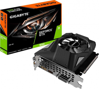 Видеокарта Gigabyte PCI-E GV-N1656D6-4GD NVIDIA GeForce GTX 1650 4096Mb 128 GDDR6 1590/12000 DVIx1 HDMIx1 DPx1 HDCP Ret от магазина РЭССИ