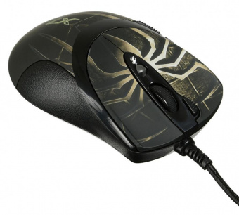 Мышь A4Tech Oscar Editor XL-747H коричневый/рисунок лазерная (3600dpi) USB2.0 (6but) от магазина РЭССИ