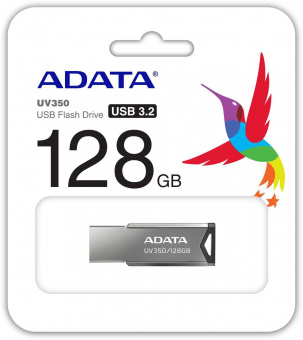 Флеш Диск A-Data 128Gb UV350 AUV350-128G-RBK USB3.0 серебристый от магазина РЭССИ
