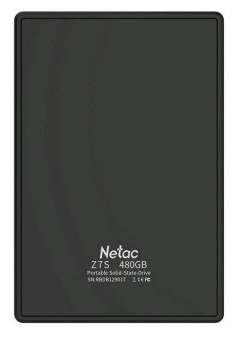 Накопитель SSD Netac USB-C 960Gb NT01Z7S-960G-32BK Z7S 2.5" черный от магазина РЭССИ